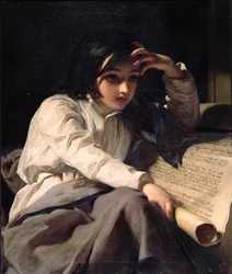 Il piccolo Timoteo che svela le Scritture, c.1853